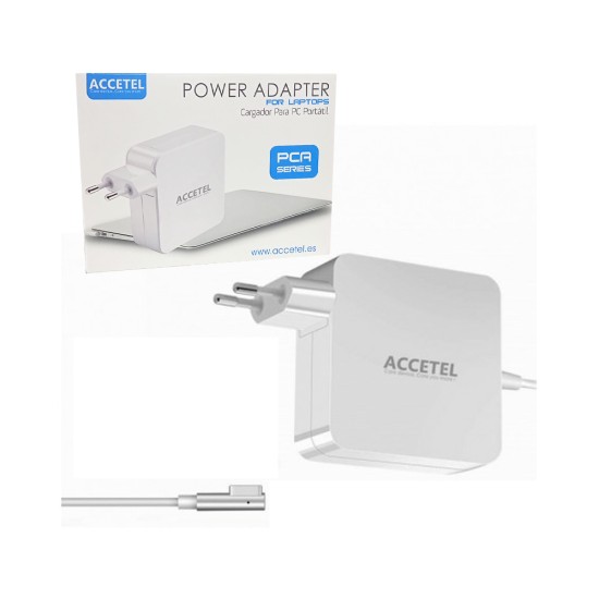 Carregador Accetal PCA-119 para Apple Macbook 85W 18,5V 4,6A Magsafe 1/L